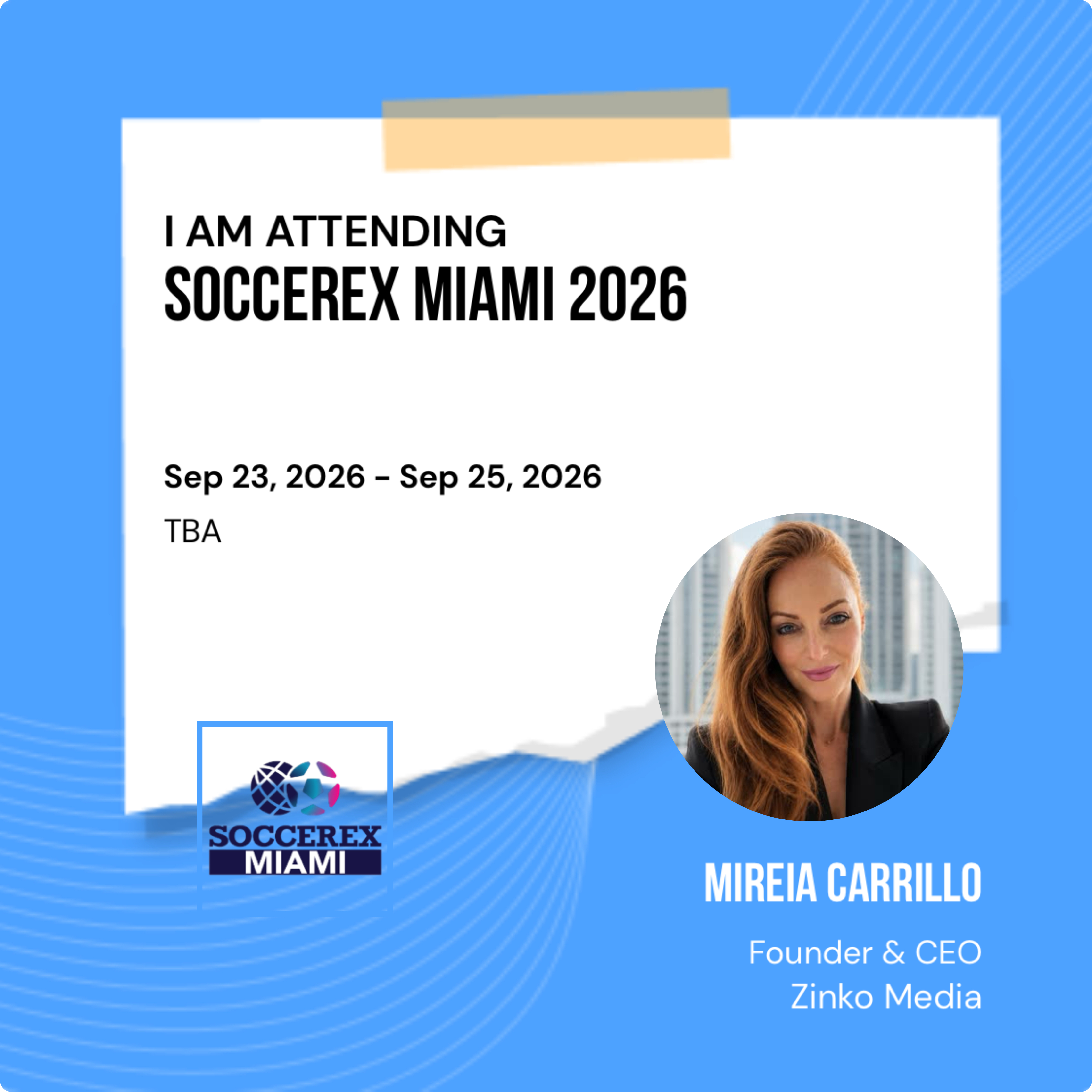 Zinko Media asiste a Soccerex Miami 2026